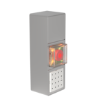 TE2B025 Terminale di Uscita di Emergenza EN 13637 Montaggio superficiale 3 moduli (Coperchio + Pulsante Master + Tastiera Codificata) 24V DC