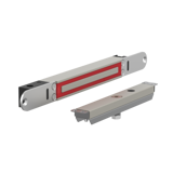ME300EV00E2 Elektromagnetisches schloss unterputzmontage 2.800N 10-30V DC mit Gegenplatte MEE2 für Schiebetüren