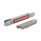 ME300EV20E4 Elektromagnetisches schloss unterputzmontage 2.800N 10-30V DC mit Verriegelungsstatus + LED mit Gegenplatte MEE4 für Schiebetüren
