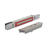 ME300EV20E3 Elektromagnetisches schloss unterputzmontage 2.800N 10-30V DC mit Verriegelungsstatus + LED mit Gegenplatte MEE3