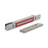 ME300EV2004 Elektromagnetisches schloss unterputzmontage 2.800N 10-30V DC mit Verriegelungsstatus + LED mit Gegenplatte ME04 für Schiebetüren
