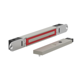 ME300EV5003S Elektromagnetisches schloss unterputzmontage 2.800N 10-30V DC mit Verriegelungsstatus + LED + türstatus mit Gegenplatte ME03S