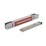 ME300EV6002S Elektromagnetisches schloss unterputzmontage 2.800N 10-30V DC mit türstatus mit Gegenplatte ME02S für Schiebetüren