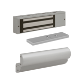TEV5Z Serratura elettromagnetica 5000N 12/24V DC certificata EN 13637 per Serie TE con staffa a Z