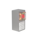 TE1B115 Terminale di Uscita di Emergenza EN 13637 Montaggio superficiale 2 moduli (Pulsante + Tastiera Codificata) + Alimentazione elettrica 230VAC/24VDC 0,4A