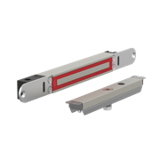 ME300EV00E2 Elektromagnetisches schloss unterputzmontage 2.800N 10-30V DC mit Gegenplatte MEE2 für Schiebetüren
