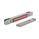 ME300EV5003S Elektromagnetisches schloss unterputzmontage 2.800N 10-30V DC mit Verriegelungsstatus + LED + türstatus mit Gegenplatte ME03S