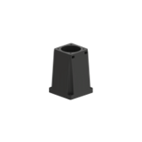 DHF10 15cm Extension for surface-mounted electromagnetic locks Black