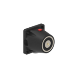 DHULFK Cerradura Electromagnética de empotrar y/o sobreponer 600N 24V DC Negro
