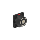 DHUMWK Elektromagnetisches Schloss unterputz- und/oder aufputzmontage 600N 12V/24V DC Schwarz