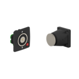 DHUXSFKC5 Elektromagnetisches Schloss unterputzmontage 600N 24V DC Schwarz mit C5-Gegenplatte