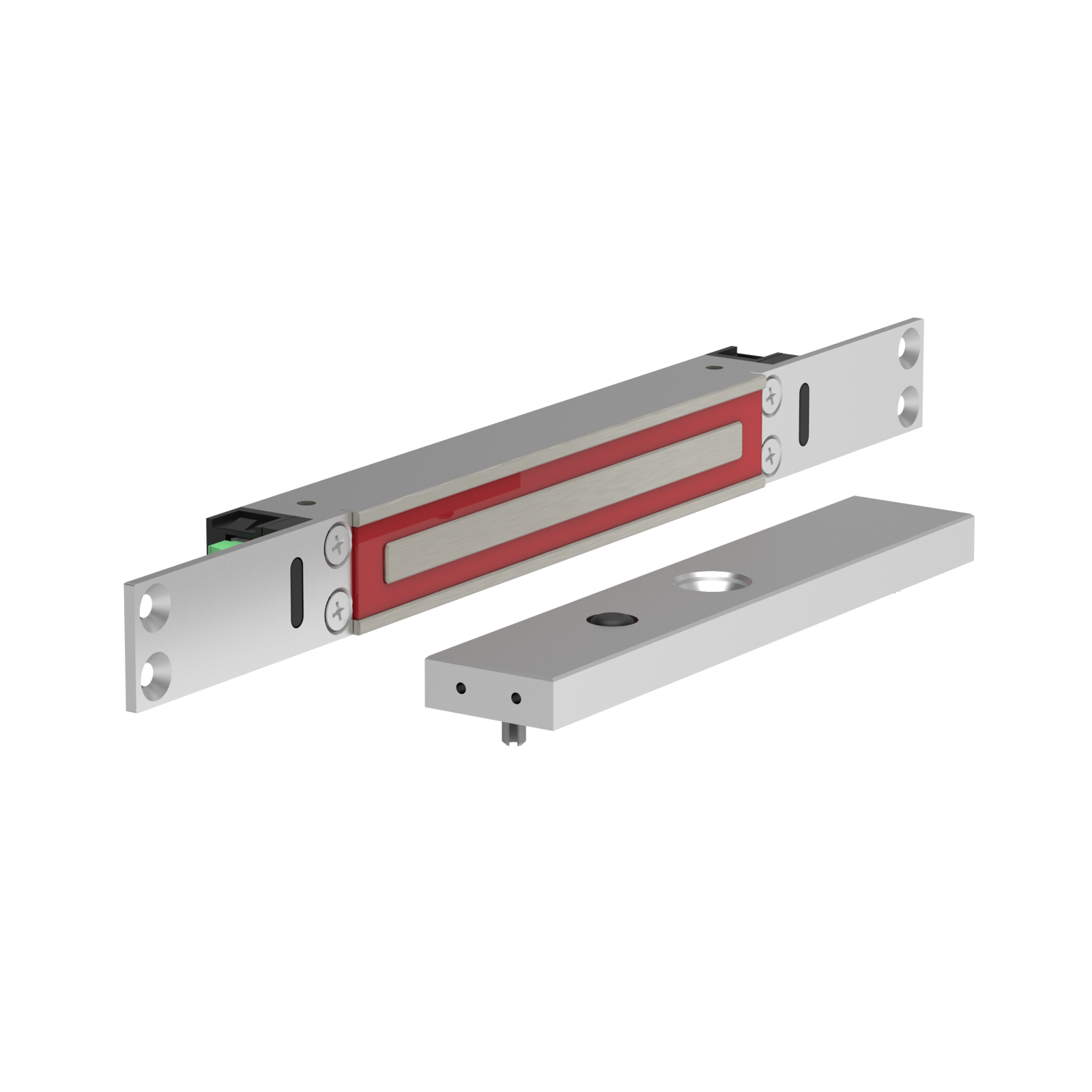 ME300EV2 Cerradura Electromagnética de empotrar 2800N 10-30V DC con estado bloqueo + LED