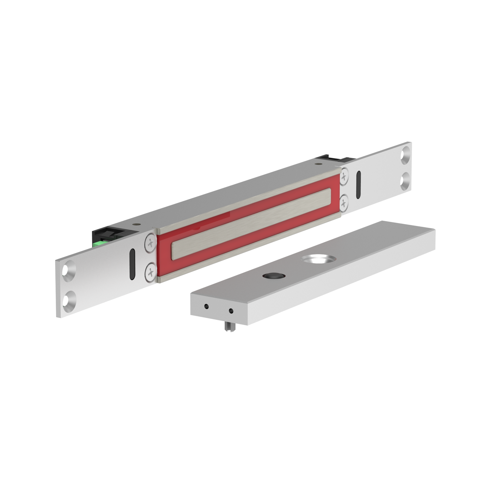 ME300EV5 Cerradura Electromagnética de empotrar 2800N 10-30V DC con estado de puerta + LED + estado bloqueo