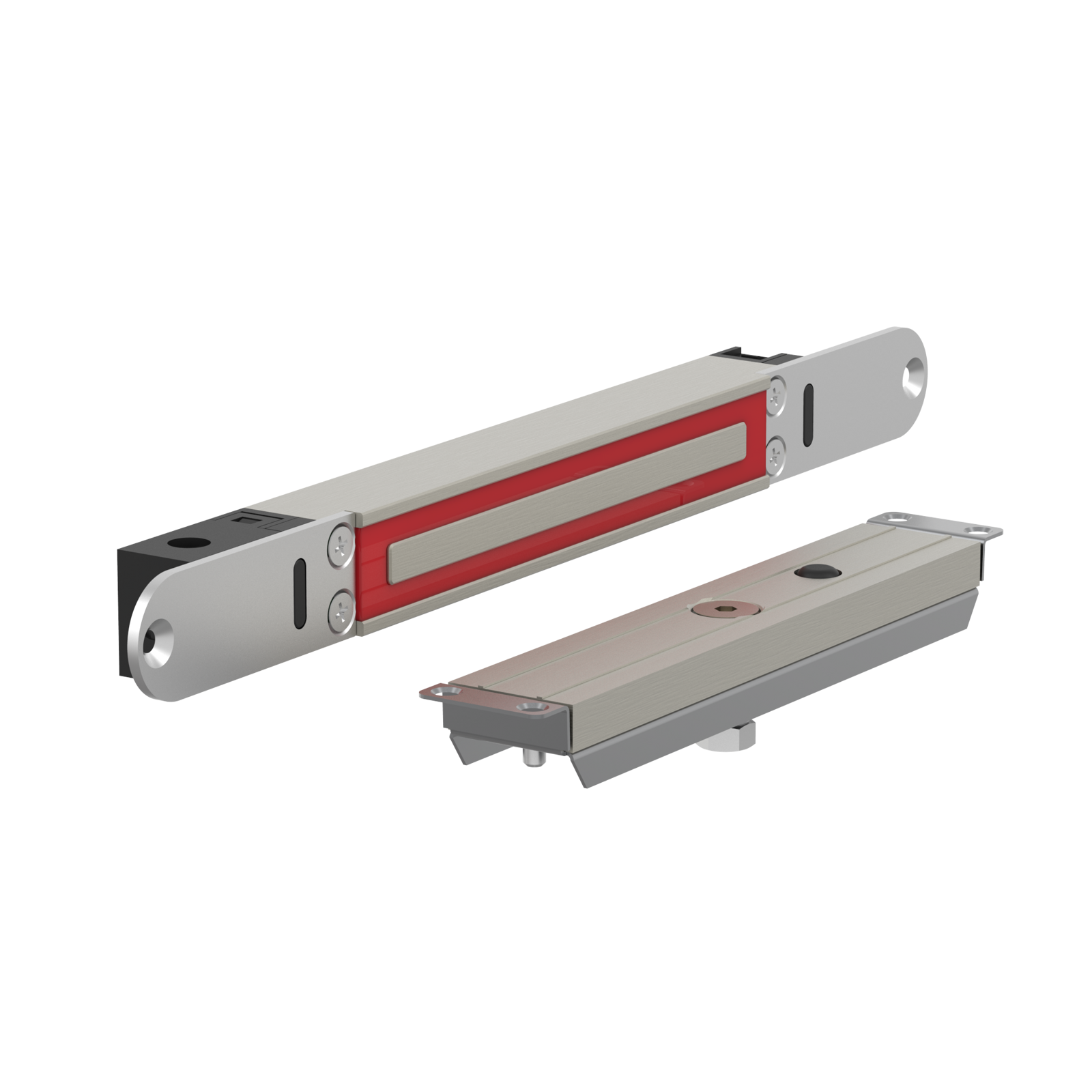 ME300EV20E3 Elektromagnetisches schloss unterputzmontage 2.800N 10-30V DC mit Verriegelungsstatus + LED mit Gegenplatte MEE3