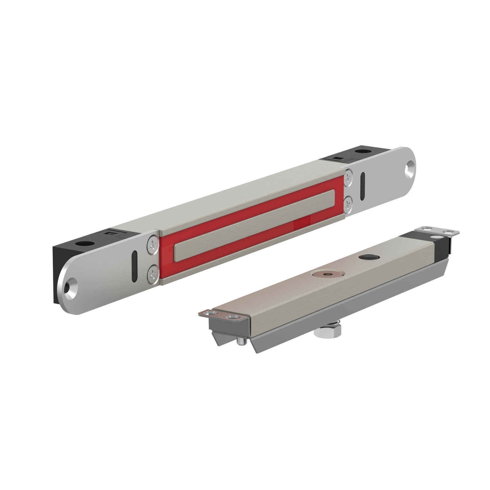 ME300EV60E2S Elektromagnetisches schloss unterputzmontage 2.800N 10-30V DC mit türstatus mit Gegenplatte MEE2S für Schiebetüren
