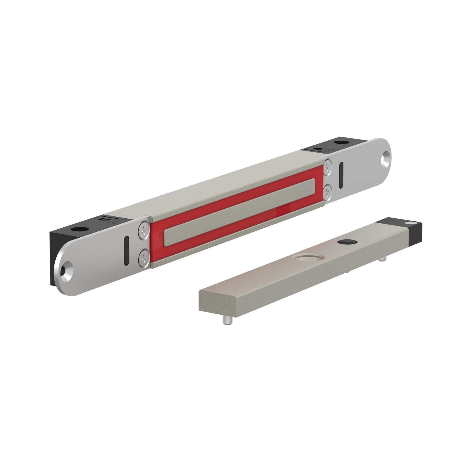 ME300EV6002S Elektromagnetisches schloss unterputzmontage 2.800N 10-30V DC mit türstatus mit Gegenplatte ME02S für Schiebetüren