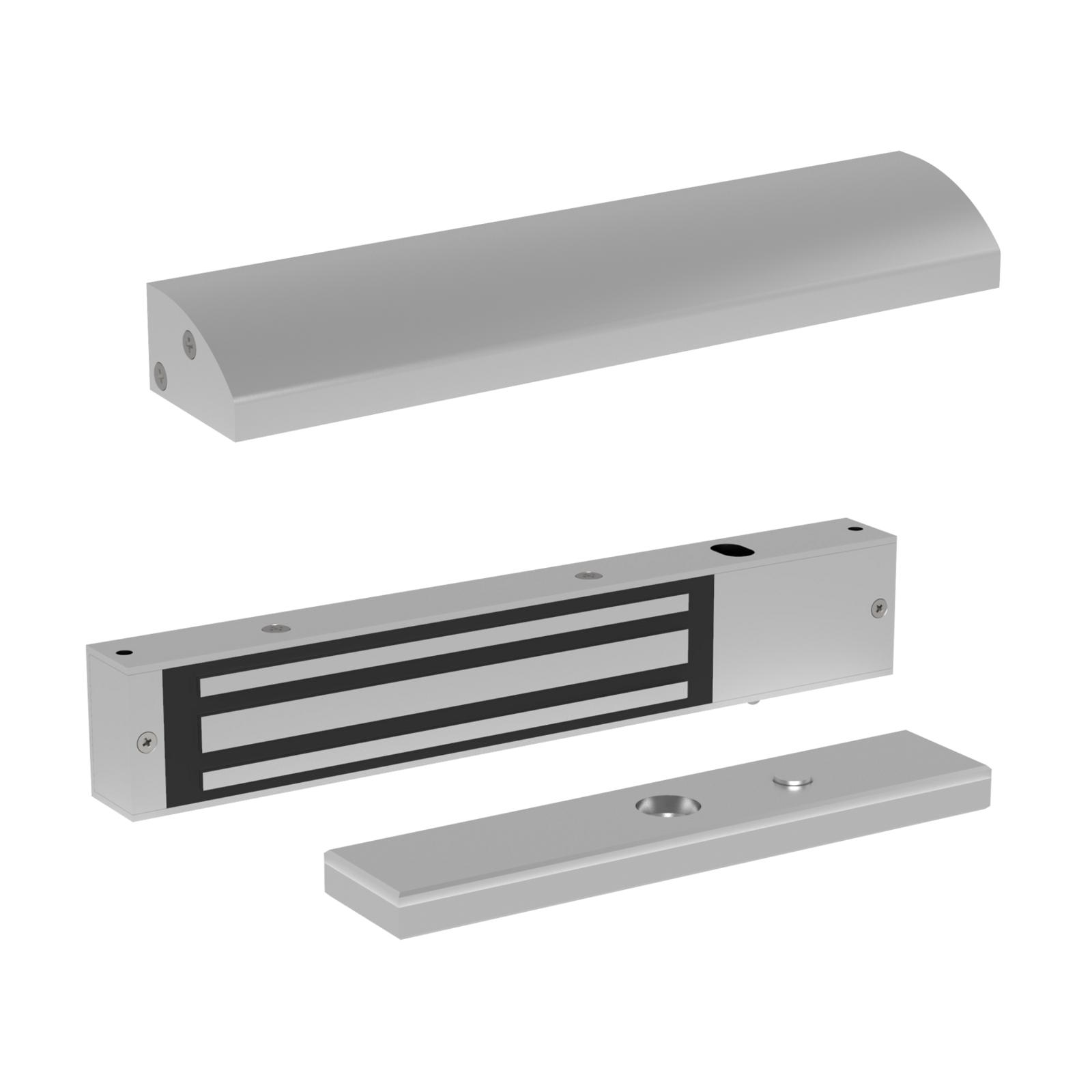 TEV2L Elektromagnetisches Schloss 2000N 12/24V DC zertifiziert nach EN 13637 für Serie TE mit L-Halterung