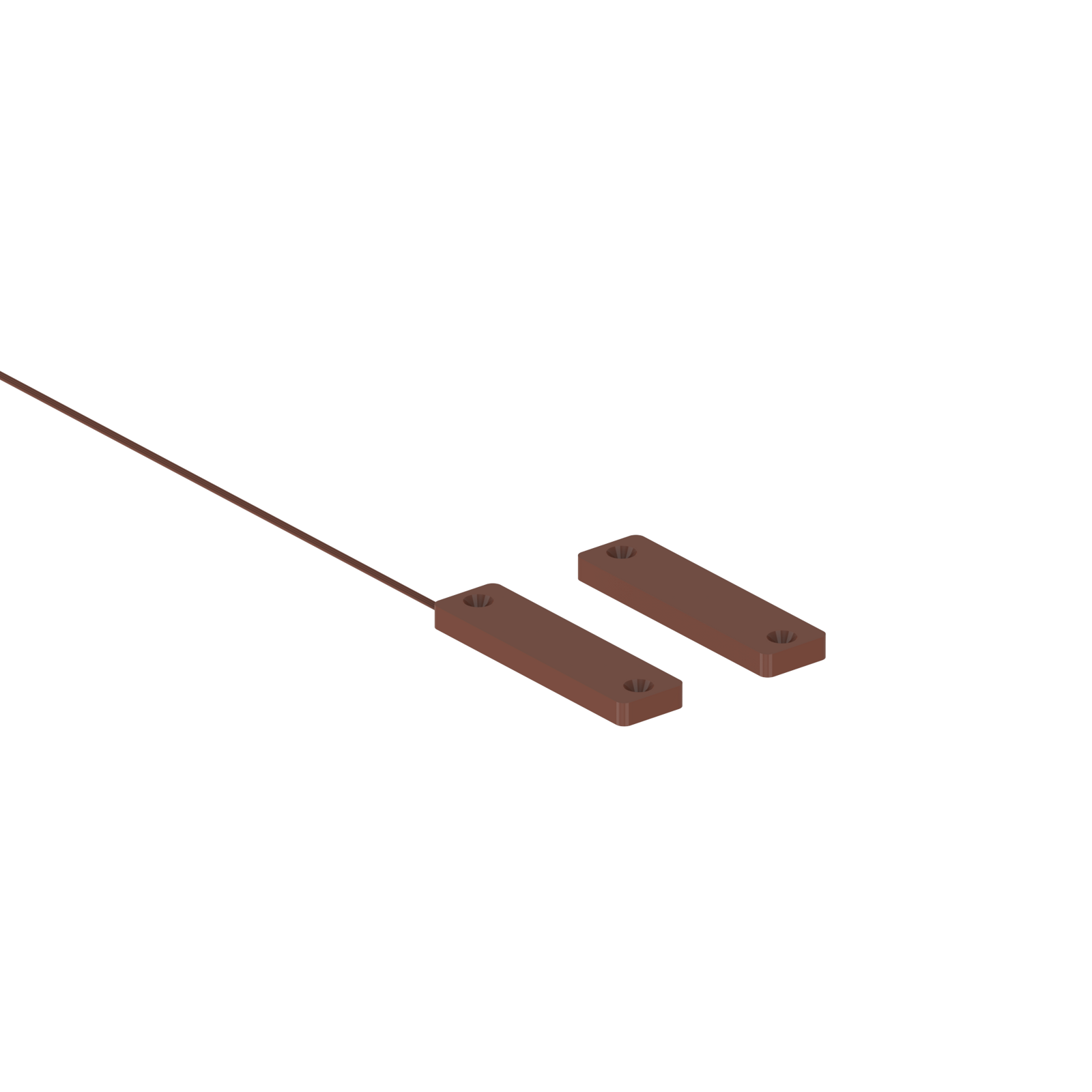 CME045B Contacto magnético de sobreponer ultraplano de alta capacidad Marrón