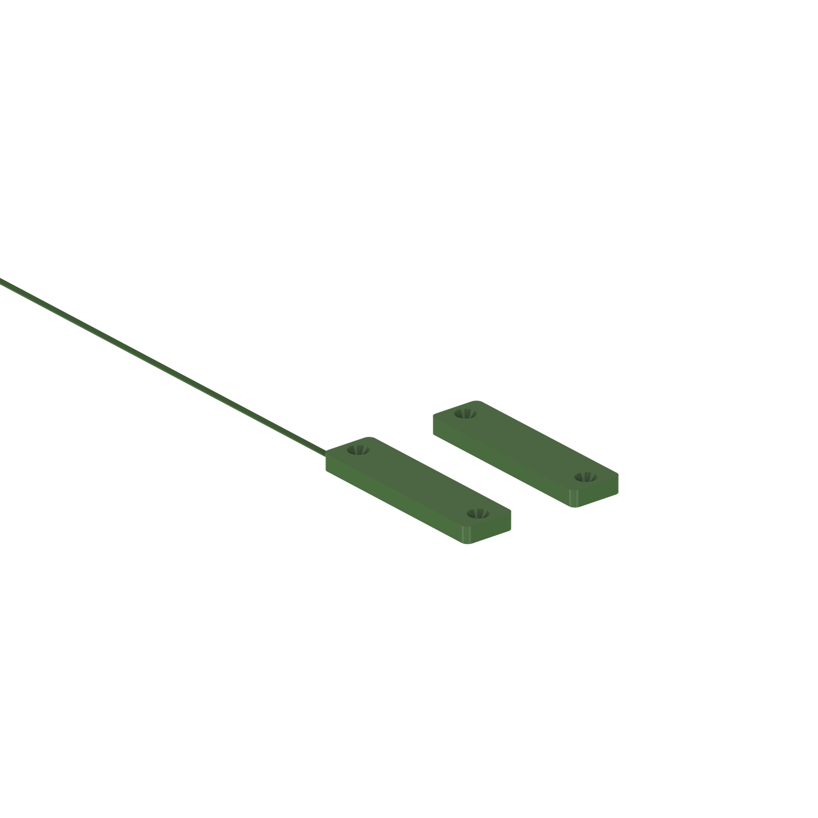 CME045G3 Contacto magnético de sobreponer ultraplano de alta capacidad Verde