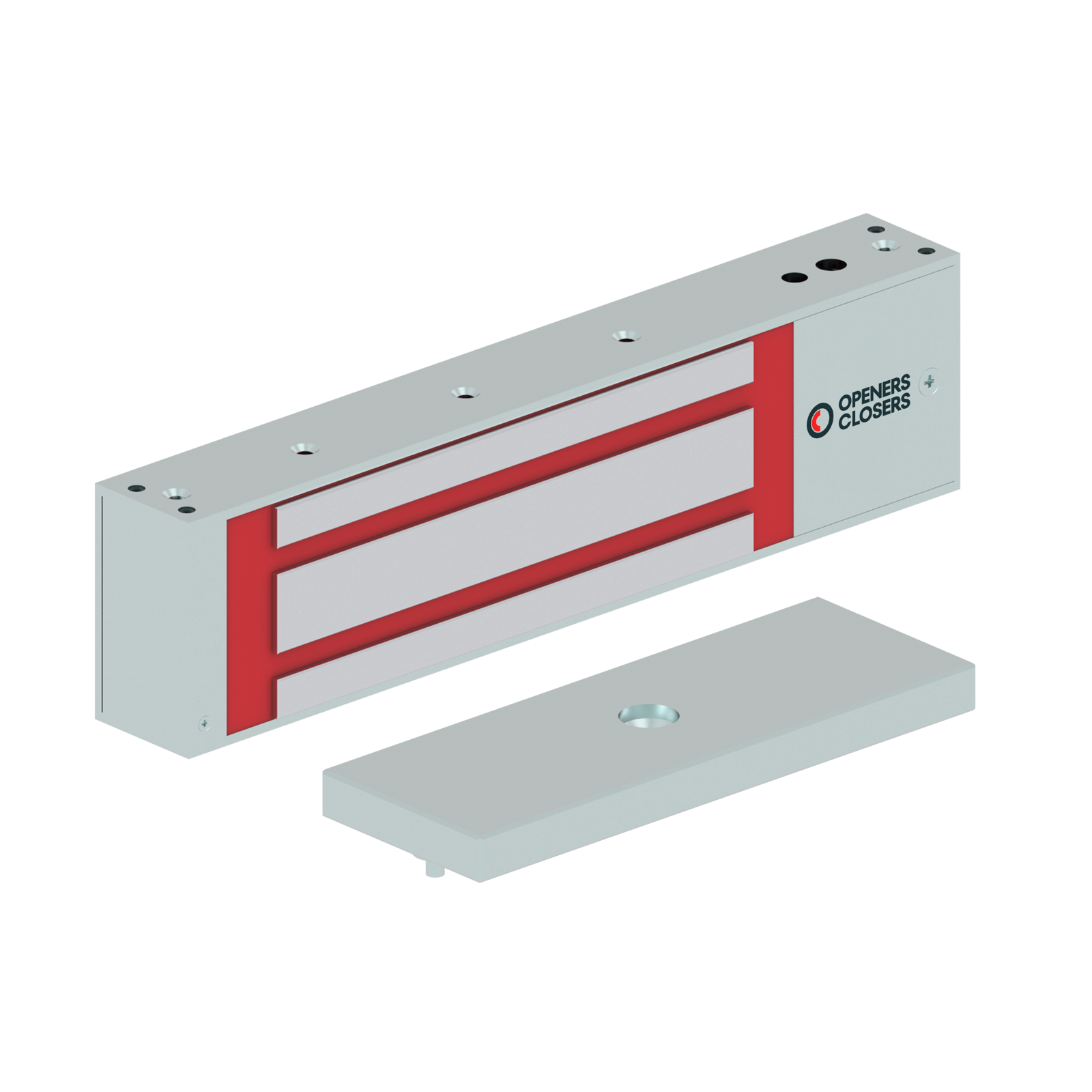 MEX500SV3 Electromagnetic Lock surface mounted 5,000N 12-48V DC with door status LED and timer