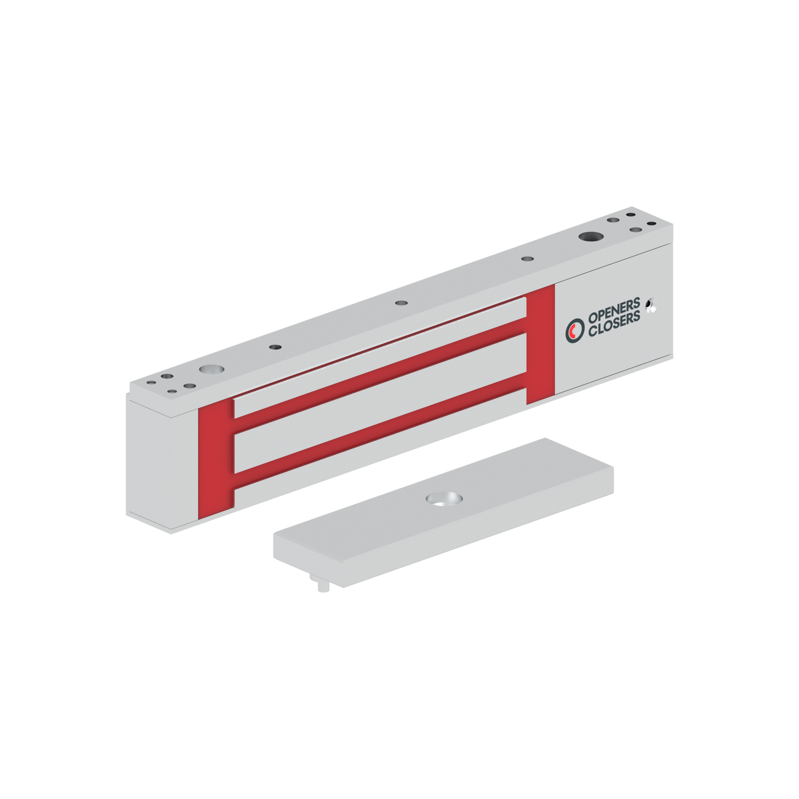 MEX280SV3 Electromagnetic Lock surface mounted 2,800N 12-48V DC with door status LED and timer