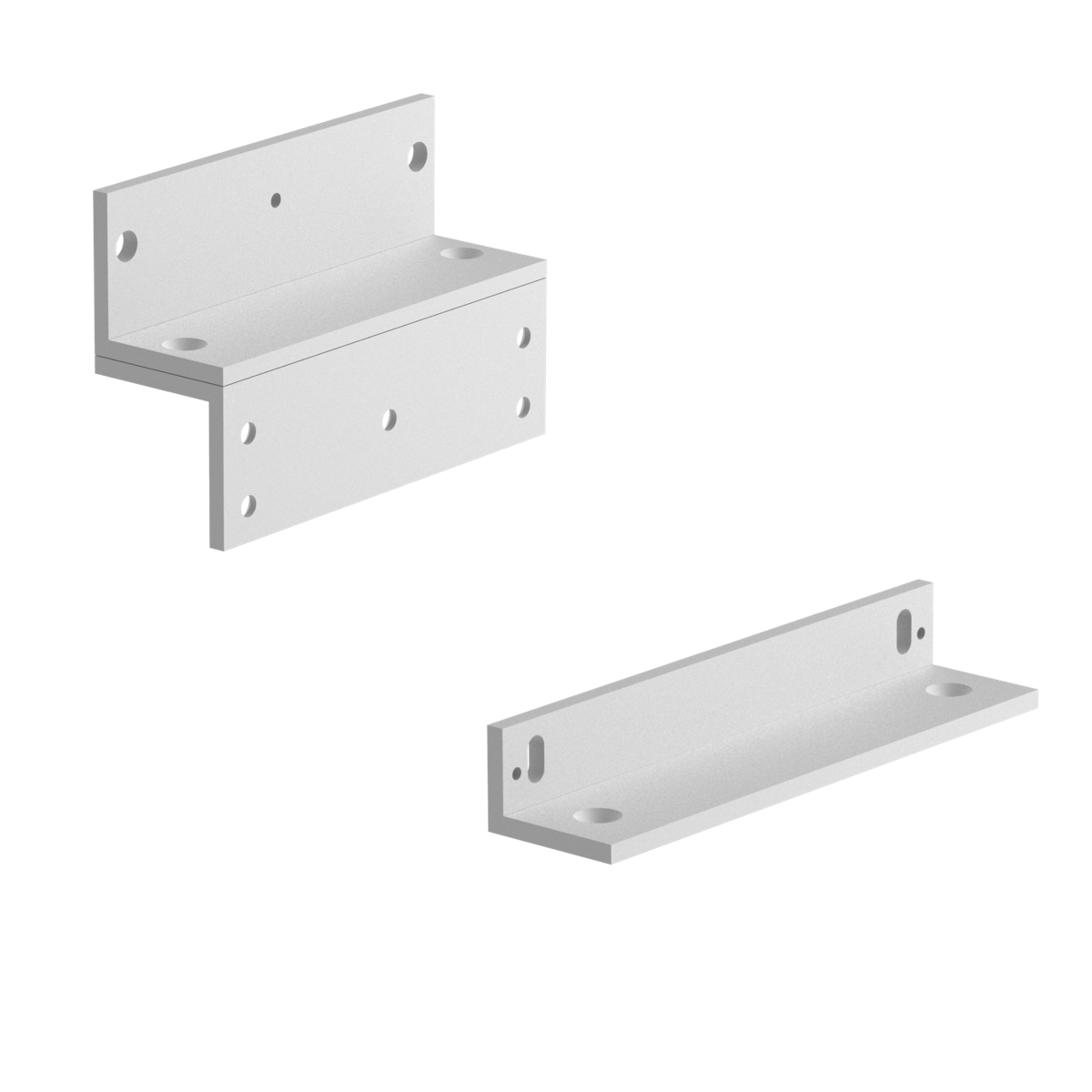 MEXZ2 Escuadra para cerraduras electromagnéticas tipo Z para puertas hacia dentro