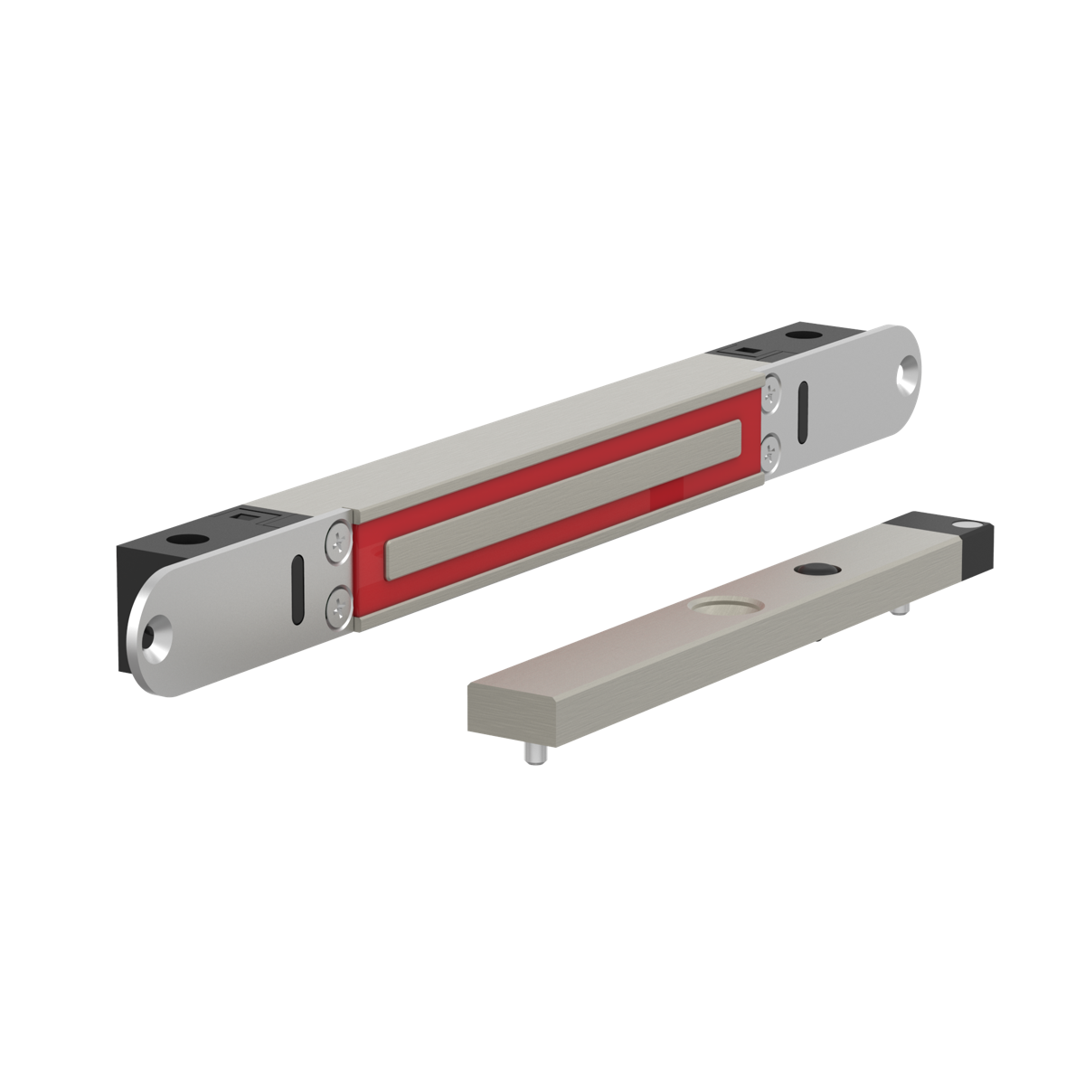 ME300EV6002S Elektromagnetisches schloss unterputzmontage 2.800N 10-30V DC mit türstatus mit Gegenplatte ME02S für Schiebetüren