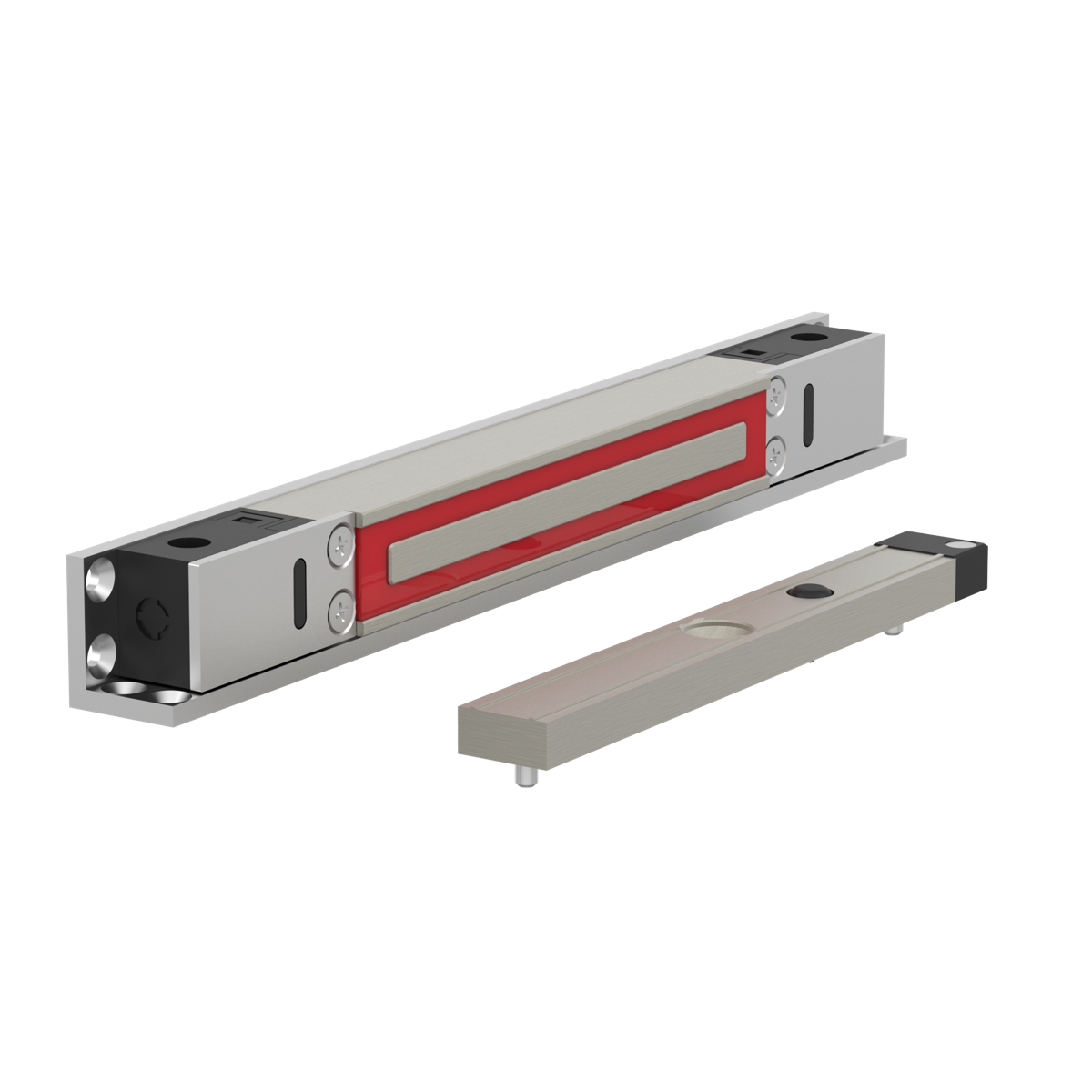 ME300SV6001S Elektromagnetisches schloss aufputzmontage 2.800N 10-30V DC mit türstatus mit Gegenplatte ME01S