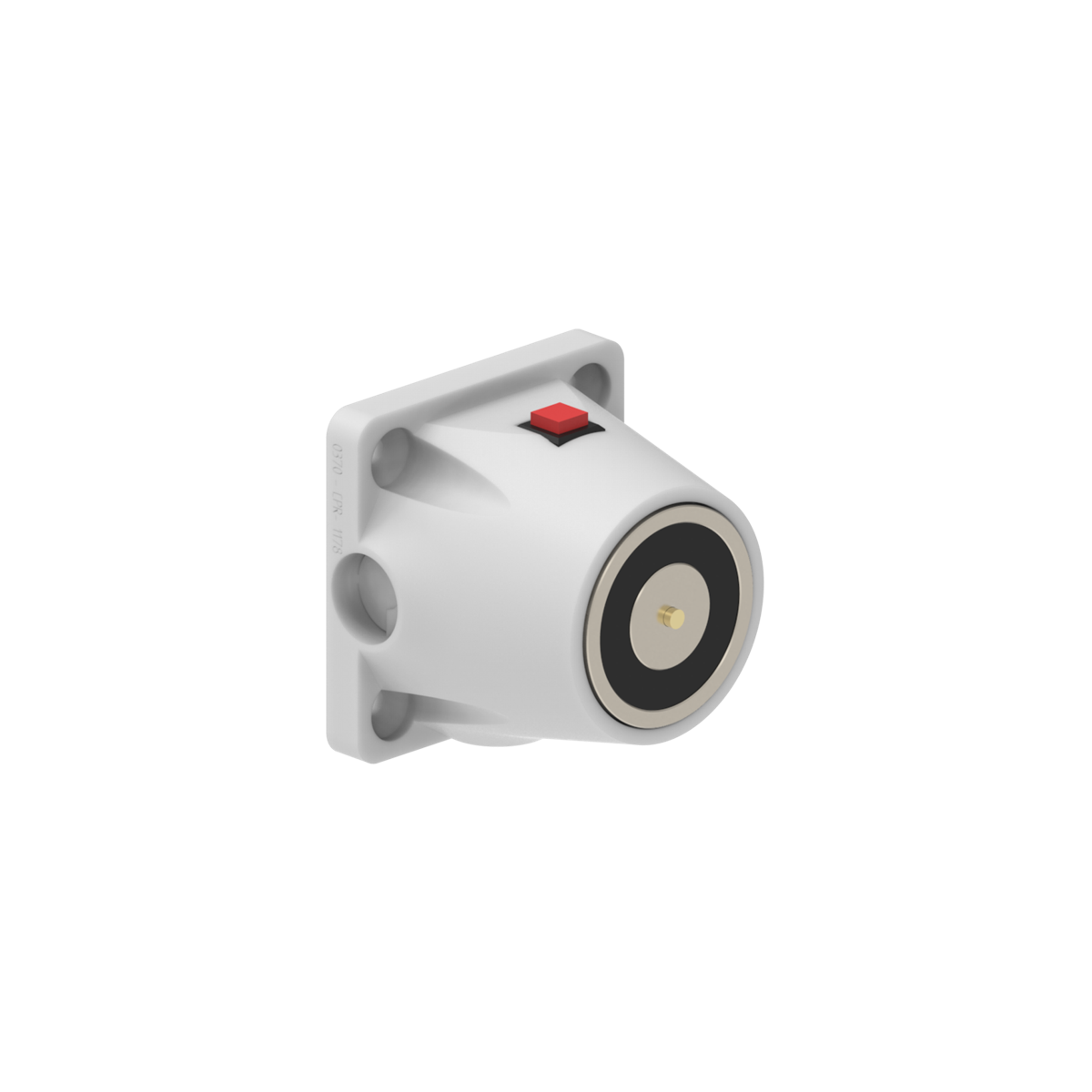 DHULWW Cerradura Electromagnética de empotrar y/o sobreponer 600N 12V/24V DC Blanco