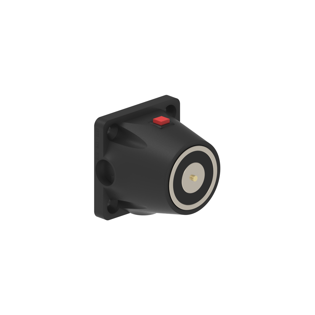 DHULFK Cerradura Electromagnética de empotrar y/o sobreponer 600N 24V DC Negro